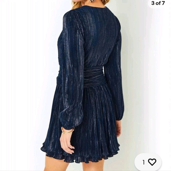 Lilly Putlizer NWTs Jessamie Long Sleeve Dress - Picture 5 of 7